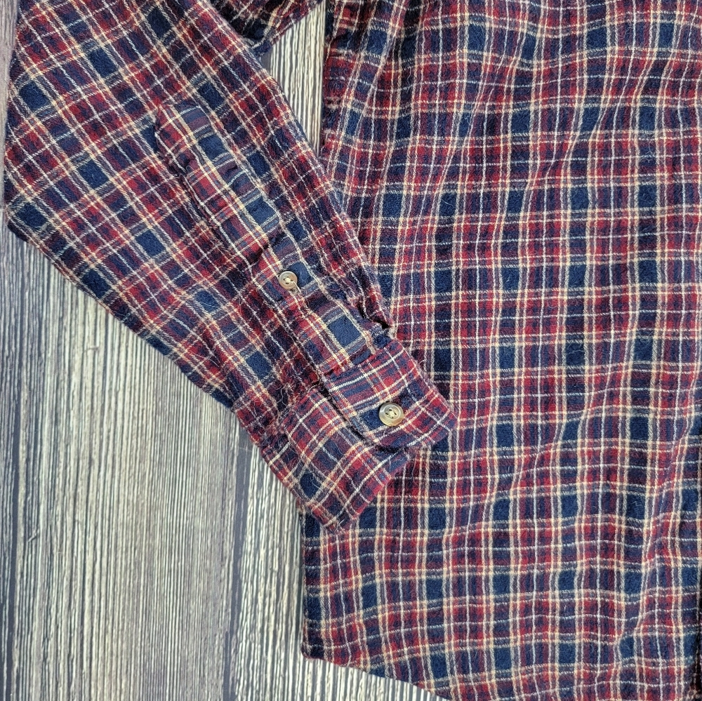 Pendleton Plaid Merino Wool Button Down Shirt - Picture 3 of 7